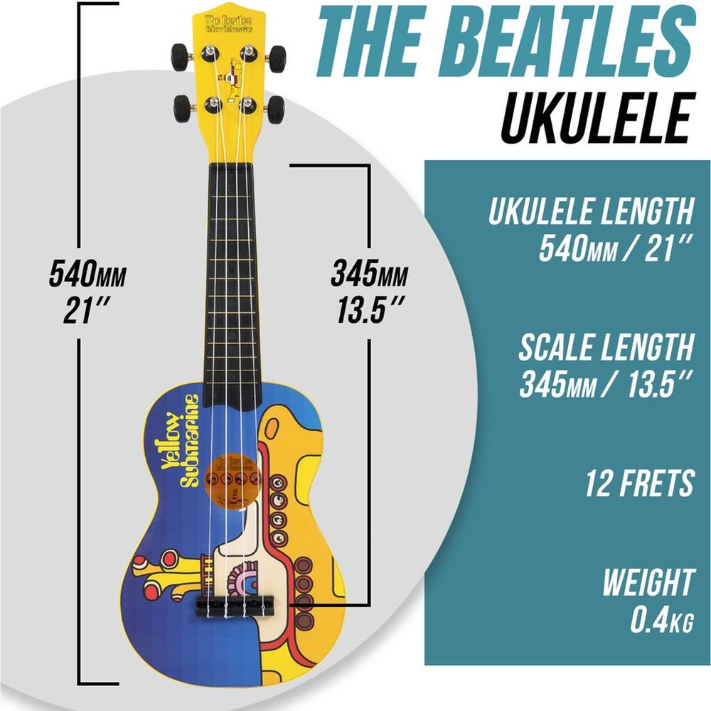 The Beatles - Yellow Submarine Ukelele - Blauw/Multicolours